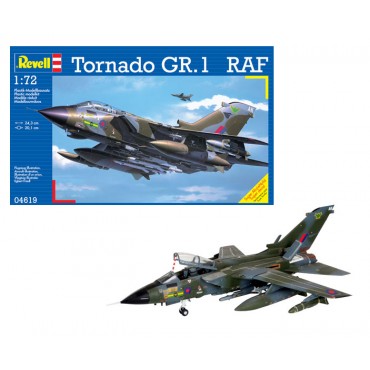 KIT PARA MONTAR REVELL AVIÃO TORNADO GR.1 RAF 1/72 198 PEÇAS REV 04619